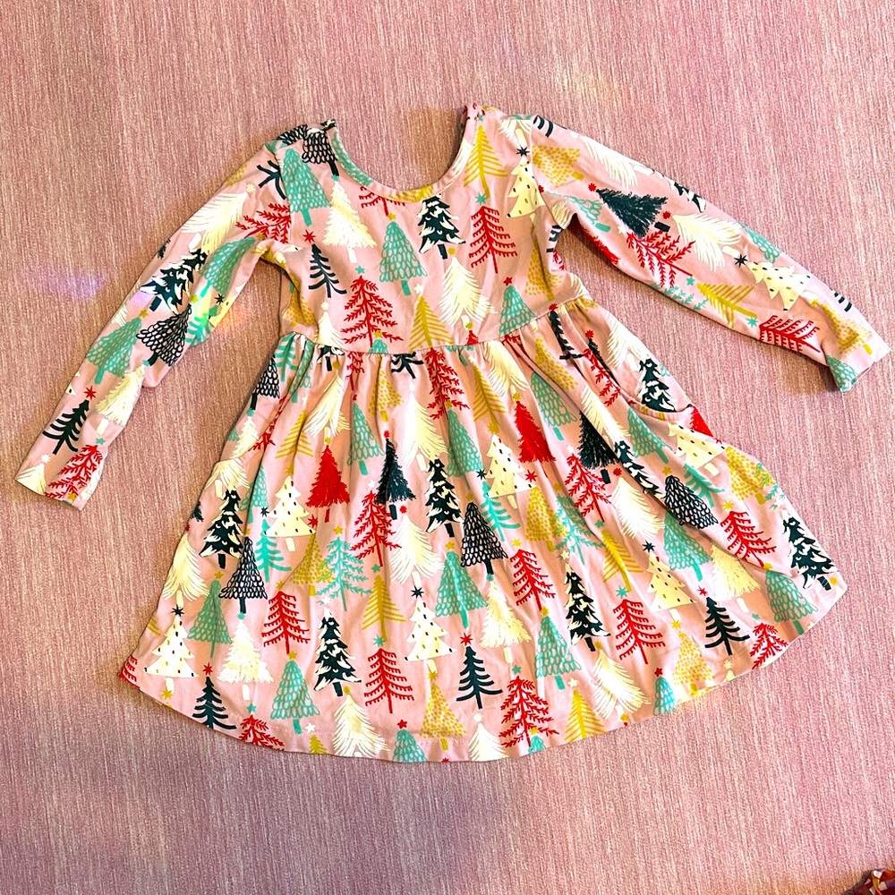 Hanna Andersson Christmas winter skater dress size 4